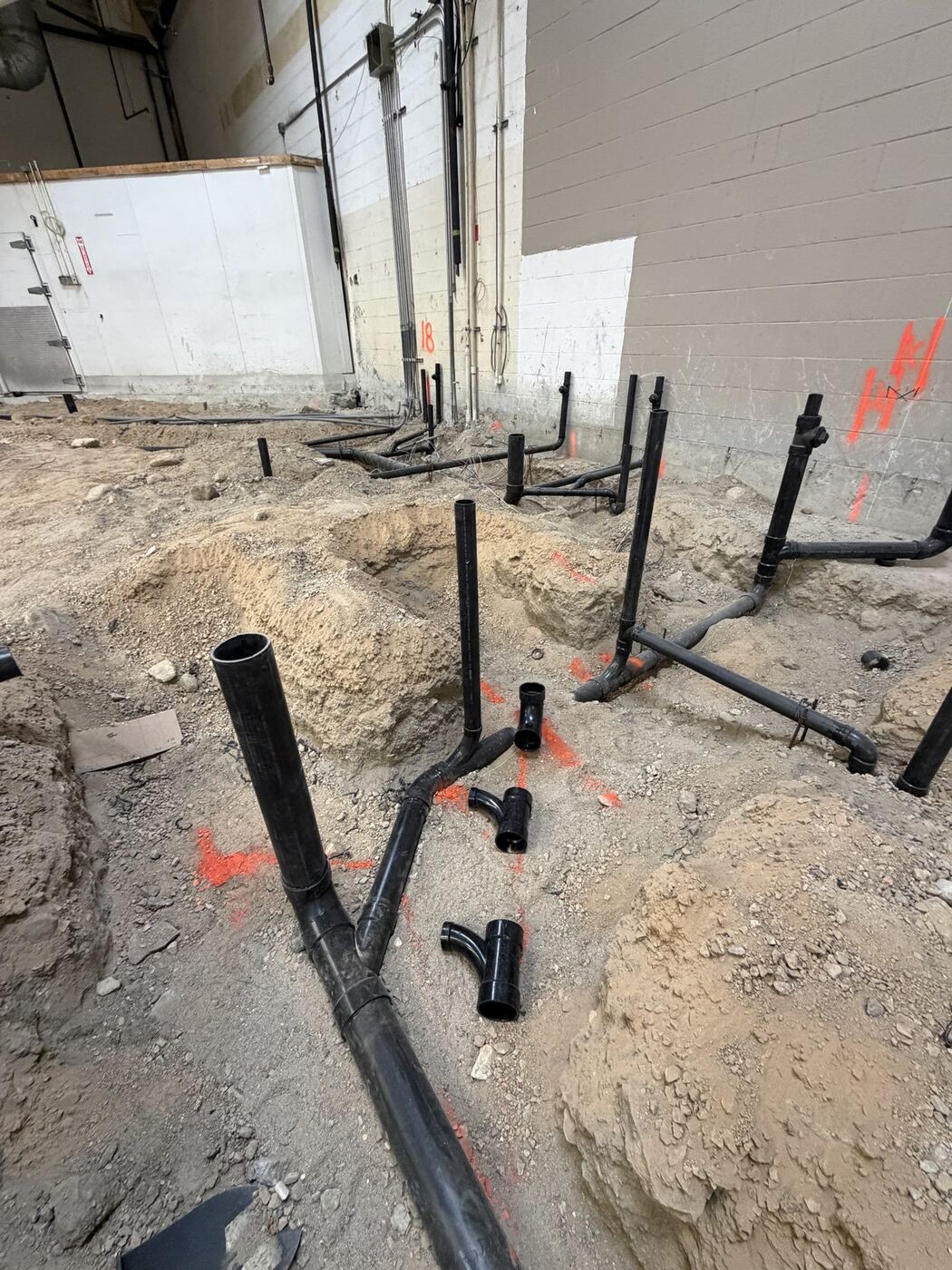 Underground rough-in for new construction in Bakersfield, CA