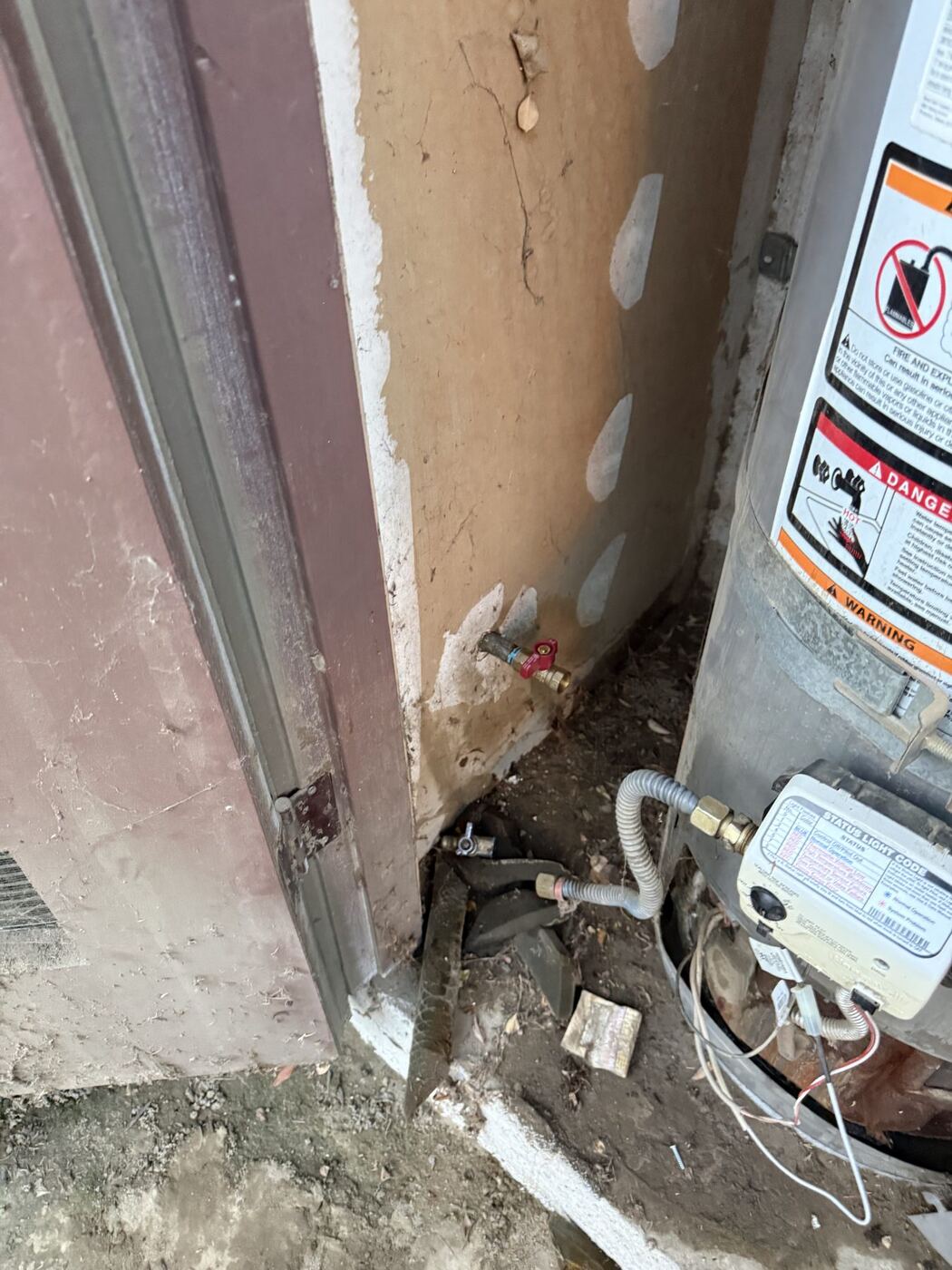 Residential gas water heater installation in Bakersfield, CA